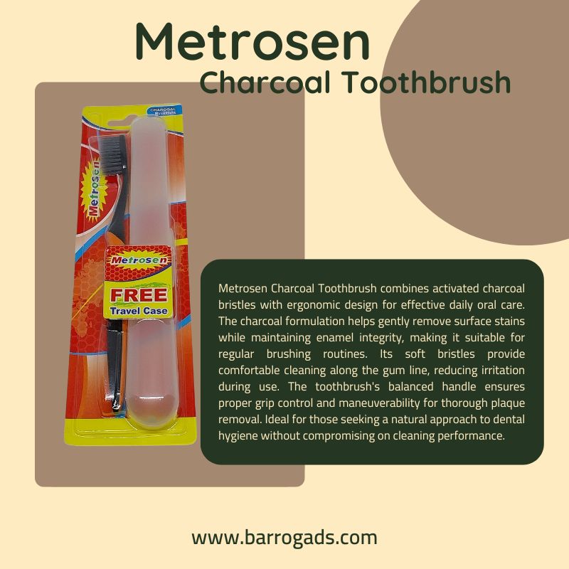 Metrosen Charcoal Toothbrush Metrosen Charcoal Toothbrush